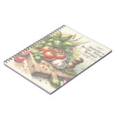 水彩野菜ブライダルシャワーカスタム ノートブック (左側)