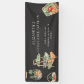 水彩野菜農場農家市場 横断幕 (縦)