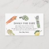 水彩野菜農家マーケットブックベビー エンクロージャーカード (正面)