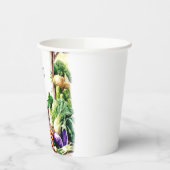 水彩野菜農家市場誕生日 紙コップ (左)