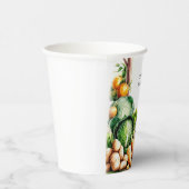 水彩野菜農家市場誕生日 紙コップ (右)