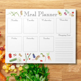 水彩野菜&フルーツミールプランナー ノートパッド