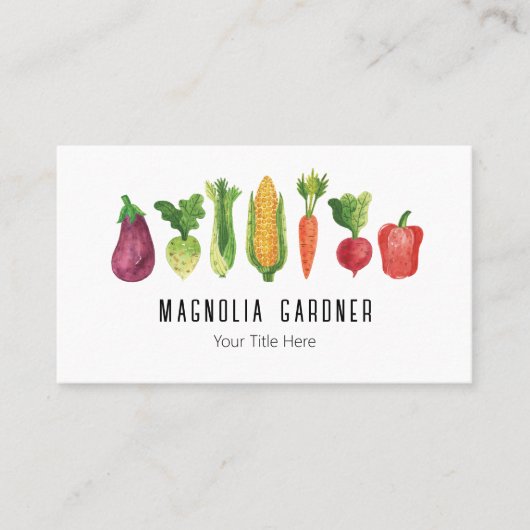 水彩野菜 名刺 (正面)