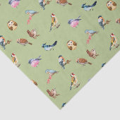 水彩野鳥グリーン 薄葉紙 (詳細)