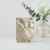 水彩金ゴールドの陳列表示 名刺 (スタンド正面)