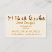 水彩金ゴールドアップル先生、インストラクター家庭教師Bu 名刺 (正面)