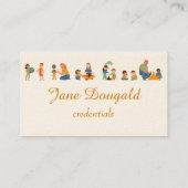 水彩金ゴールドアップル先生、インストラクター家庭教師Bu 名刺 (裏面)