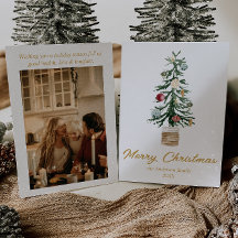 水彩金ゴールドオーナメントツリー写真クリスマス