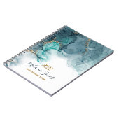 水彩金ゴールドグリッターアポイントメントノート2022 ノートブック (左側)