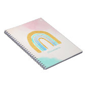 水彩金ゴールドグリッターレインボー装飾用クッション ノートブック (右側)