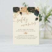 水彩金ゴールドグリーンバラ安全対策 エンクロージャーカード (スタンド正面)