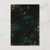 水彩金ゴールドグリーンバラ安全対策 エンクロージャーカード (裏面)