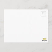 水彩金ゴールドサンキューカード ポストカード (裏面)