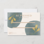 水彩金ゴールドシック押し付けオン爪、 ネイル表示カード サンキューカード (正面)