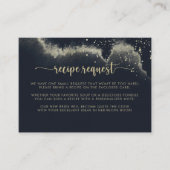 水彩金ゴールドスプラッシュ結婚のレシピ要求 エンクロージャーカード (正面)