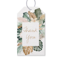 水彩金ゴールドトロピカルサンキュー