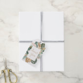 水彩金ゴールドトロピカルサンキュー ギフトタグ (より糸付き)