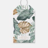 水彩金ゴールドトロピカルサンキュー ギフトタグ (裏面)