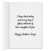 水彩金ゴールドハートハッピーファーストマザーズデイ姪 (内側 (右))