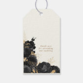 水彩金ゴールドバラモノグラム結婚ズ ギフトタグ (裏面)