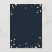 水彩金ゴールド山野外結婚詳細 エンクロージャーカード (裏面)