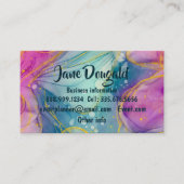 水彩金ゴールド抽象芸術モダンエレガント事業 名刺 (正面)