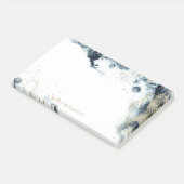 水彩金ゴールド波モノグラムポストイットノート ポストイット (アングル)