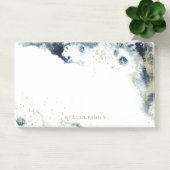 水彩金ゴールド波モノグラムポストイットノート ポストイット (オフィス)