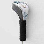 水彩金ゴールド波モノグラム ゴルフヘッドカバー (アングル)