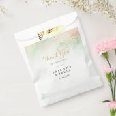 水彩金ゴールド紙吹雪ありがとう結婚さん フェイバーバッグ (封をした状態)
