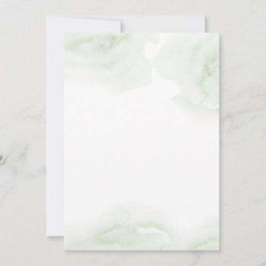 水彩金ゴールド紙吹雪引っ越し祝いパーティーパーティー 招待状 (裏面)