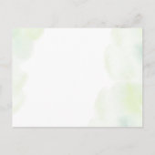 水彩金ゴールド紙吹雪結婚のバケットリストカード ポストカード (裏面)