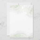 水彩金ゴールド紙吹雪21歳の誕生日パーティー 招待状 (裏面)