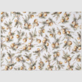 水彩金ゴールド葉クリスマス 薄葉紙 (正面)