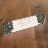 水彩金ゴールド | デスクネームプレート (側面)