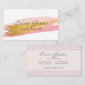 水彩金ゴールド 名刺 (正面/裏面)