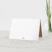 水彩金ゴールド |折り畳み写真サンキューカード カード (裏面)