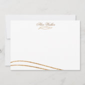 水彩金ゴールド⎢文房具ノートカード ノートカード (正面)