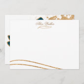 水彩金ゴールド⎢文房具ノートカード ノートカード (正面/裏面)