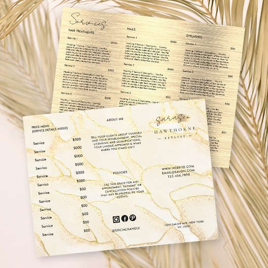 水彩金フェイク箔つや消しメタル価格リスト