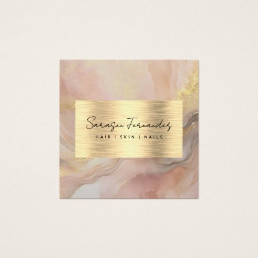 水彩金フェイク箔ギフト券カード (正面)