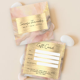 水彩金フェイク箔ギフト券カード