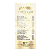 水彩金箔の価格リストをスキャンしてQRを支払う ラックカード (正面)