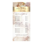 水彩金箔の価格リストラックカード ラックカード (正面)