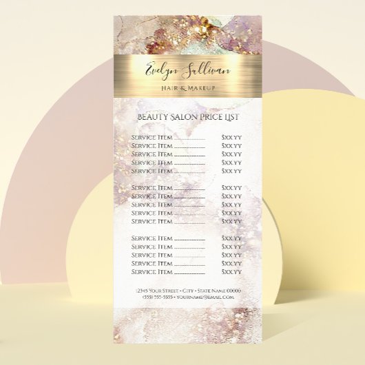 水彩金箔の価格リストラックカード ラックカード