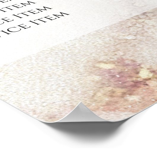 水彩金箔の価格表 ポスター (角)