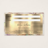 水彩金箔アポイントメントカード (裏面)