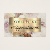 水彩金箔アポイントメントカード (正面)