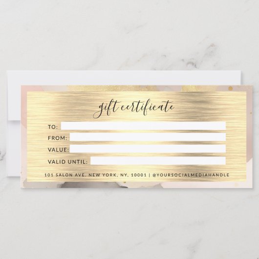 水彩金箔ギフト証明書黒赤面 (裏面)