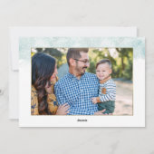 水彩金箔スクリプト書道2写真 シーズンカード (裏面)